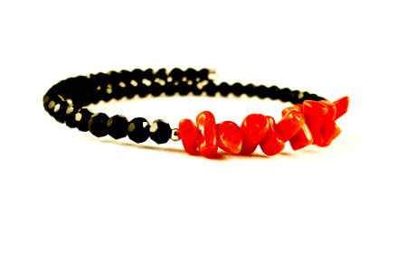 bracelet memoire 1 rang et cristal