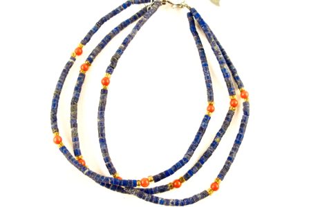 bracelet hapy lapis lazuli et corail