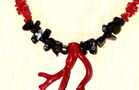 collier nagy cuppo corail et onyx