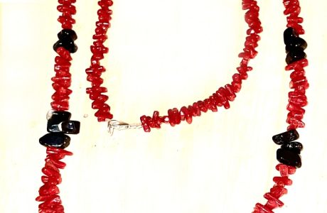 collier nagy cuppo corail et onyx
