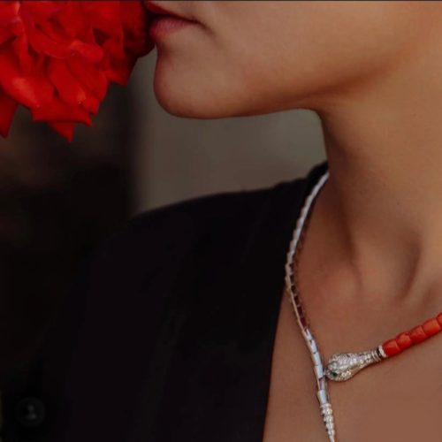 collier serpent corail elapide