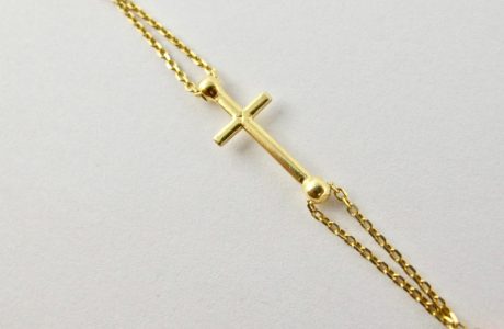 Collier rosaire en corail rouge de Bonifacio et argent plaqué or
