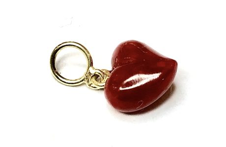 pendentif petit coeur de corail