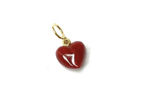 pendentif petit coeur de corail